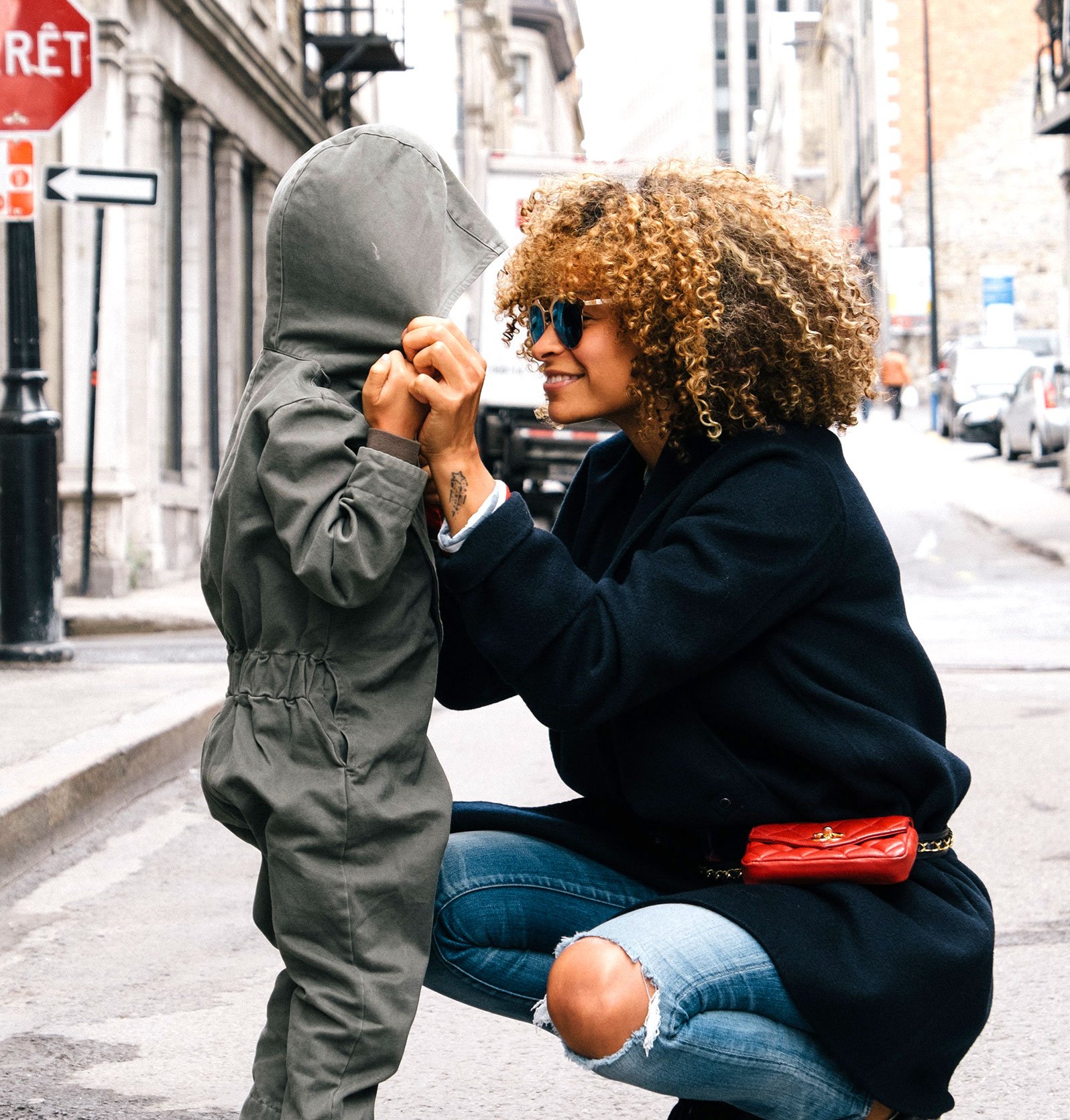 Mother and Child in the Street Mother and Child in the Street