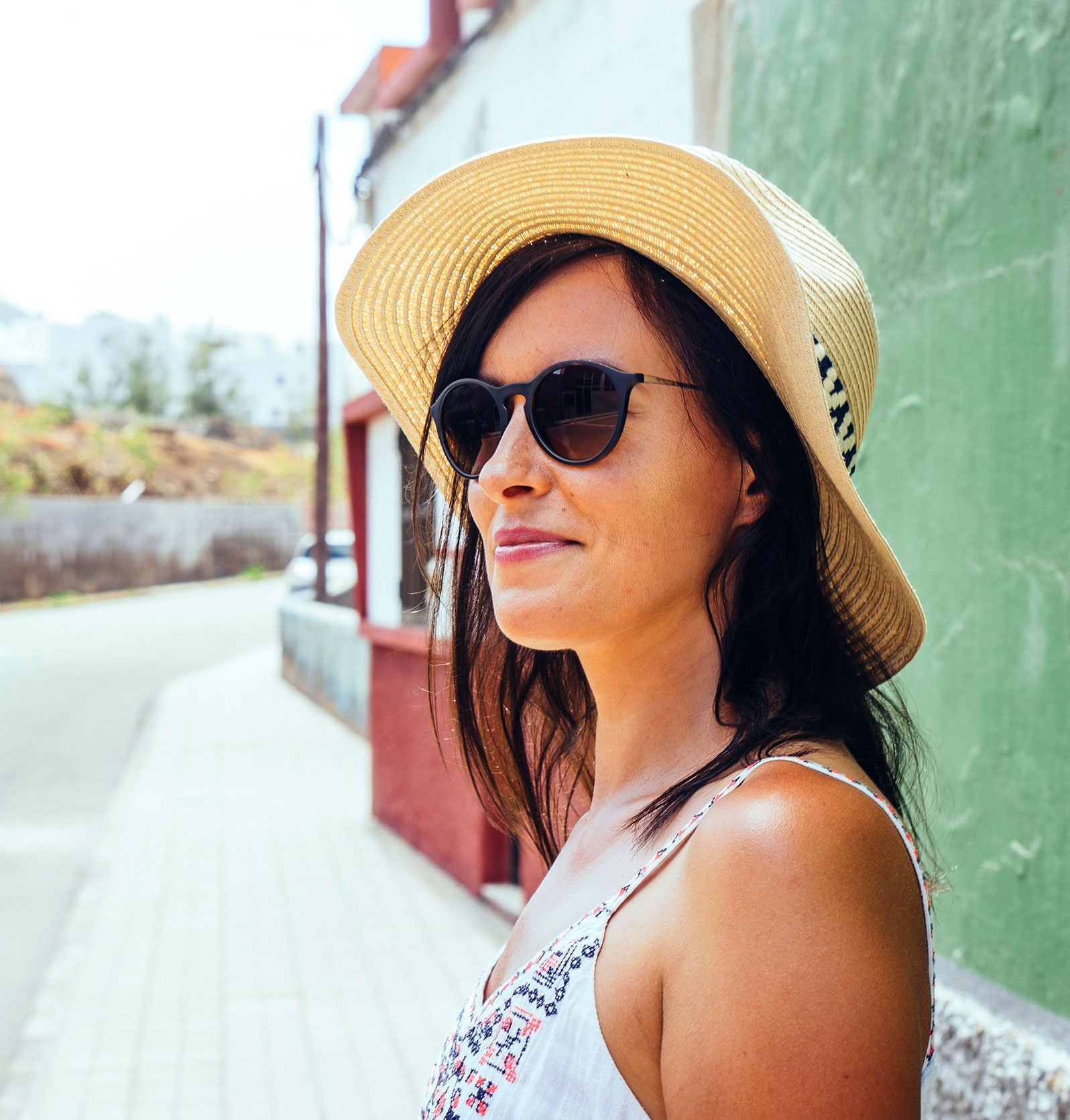 Woman with Sunglasses and Sunhat 1 Woman with Sunglasses and Sunhat 1